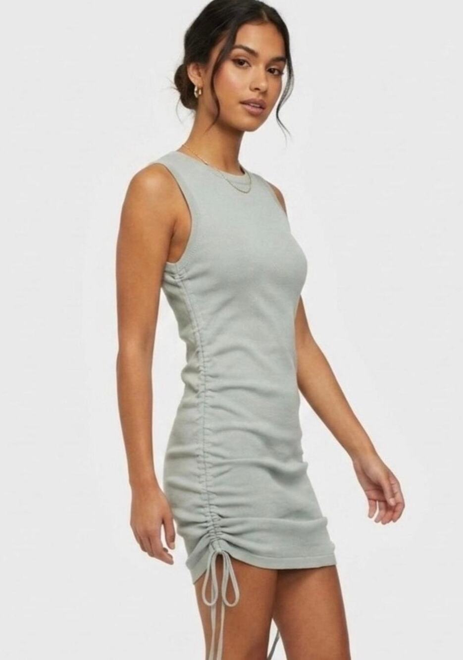 Lioness Military Minds Mini Dress in Sage Green Size S